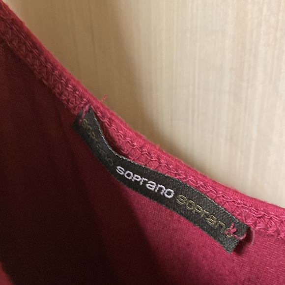 Soprano Maroon Dress Size Small - Picture 5 of 5
